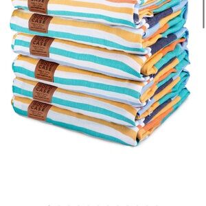 Set of 6 or 12 Gold Case Turkish Towels- bath/beach (price for 6)